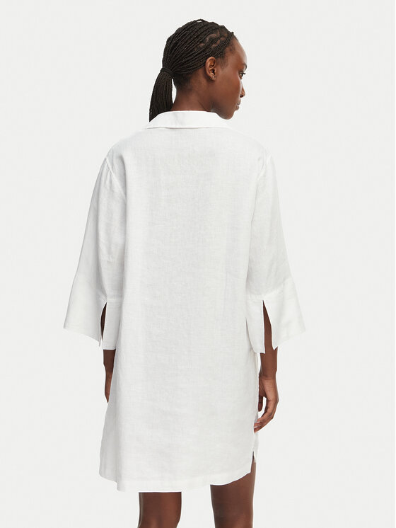 Gant Gant Sommerkleid 4503508 Weiß Relaxed Fit