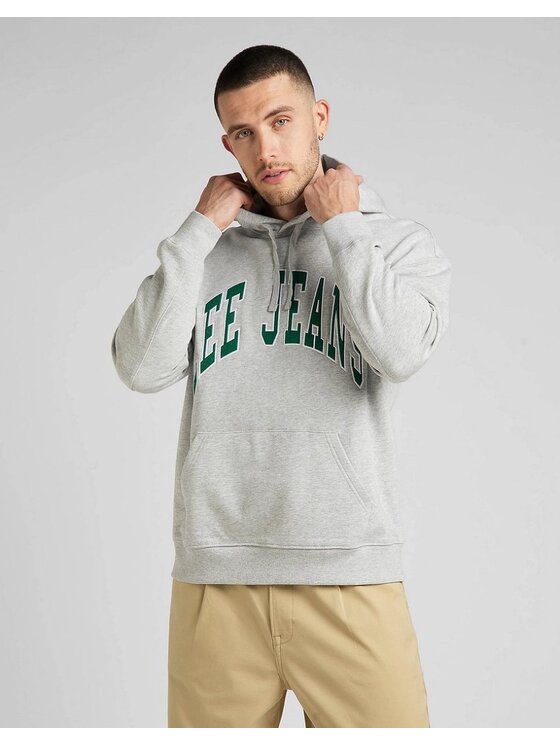 Lee Lee Felpa HOODIE SEASONAL Grigio Regular Fit