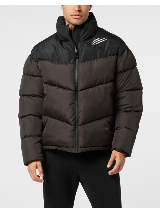 Plein Sport Plein Sport Giubbotto piumino 24023 Nero Regular Fit