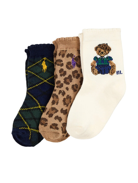 Polo Ralph Lauren Polo Ralph Lauren 3er-Set hohe Kindersocken 445P03251001 Bunt