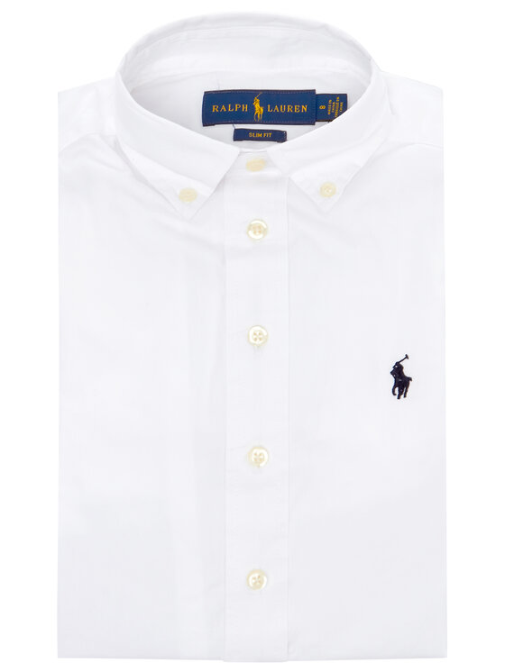 Polo Ralph Lauren Polo Ralph Lauren Marškiniai 323819238001 Balta Slim Fit