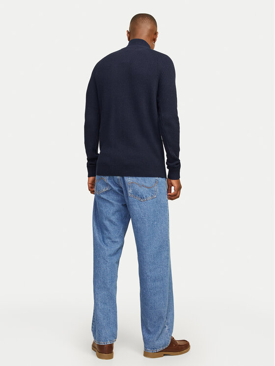 Jack&Jones Jack&Jones Pulover Pannel 12258473 Mornarsko modra Regular Fit