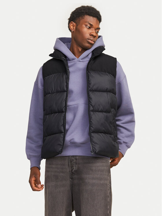 Jack & Jones Jack & Jones Prsluk Moon 12256860 Crna Regular Fit