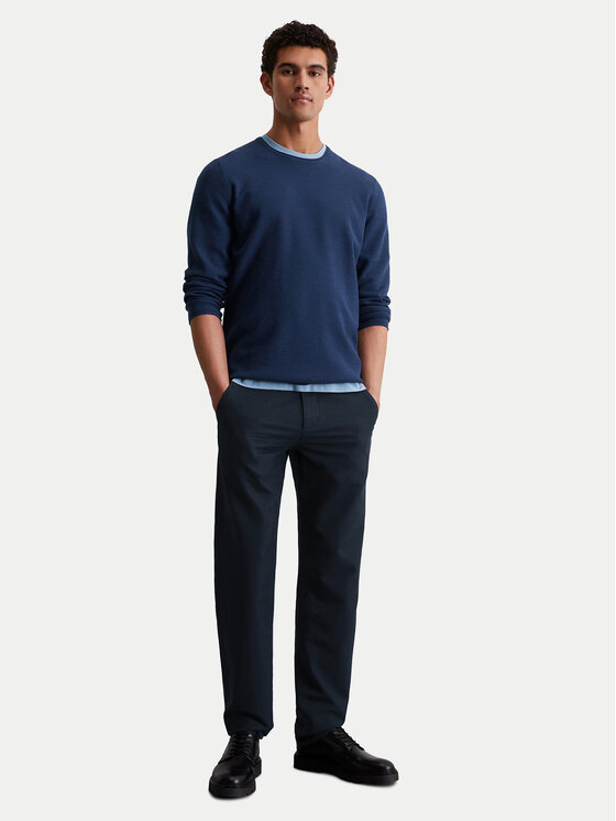 Marc O'Polo Marc O'Polo Sweter 526 5023 60080 Granatowy Regular Fit