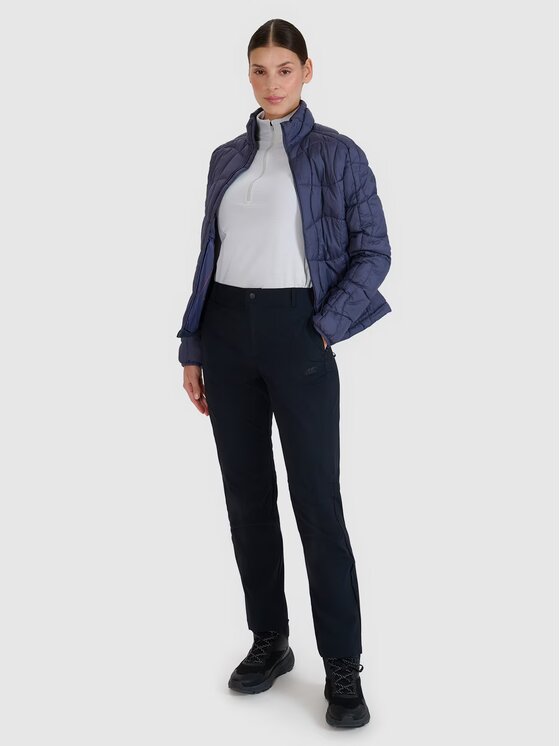 4F 4F Outdoorové nohavice 4FWSS25TFTRF0796-20S Čierna Regular Fit