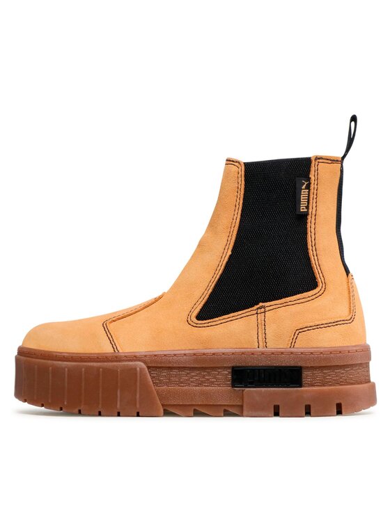 Puma Puma Bokacsizma Mayze Chelsea Suede Wn's 382829 04 Bézs