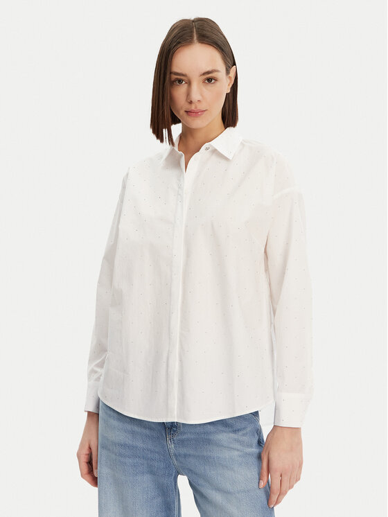 Guess Guess Košile W5GH42 WGWS0 Bílá Comfort Fit