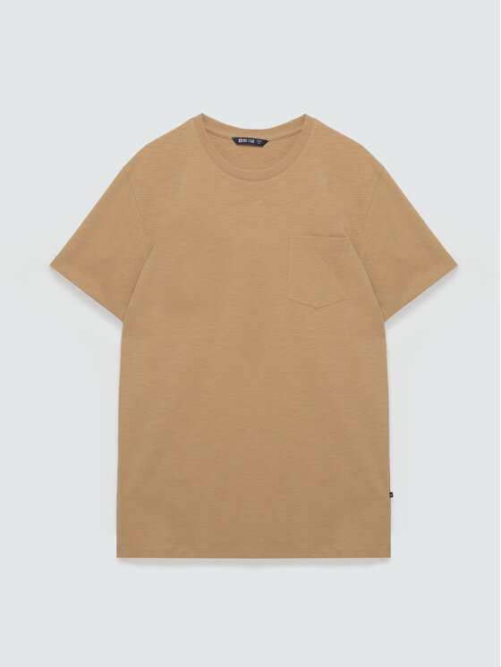 BIG STAR BIG STAR T-Shirt TOMES Beżowy Basic Fit
