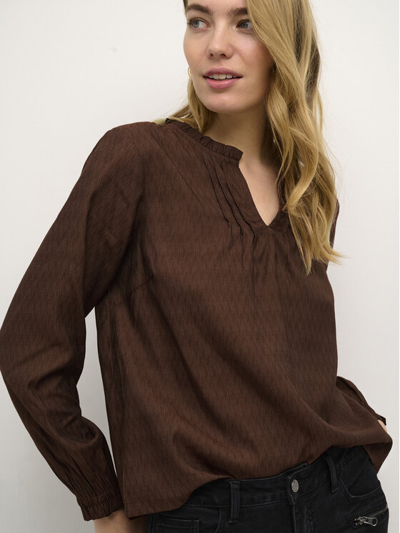 Cream Cream Bluse Crliselin 10611698 Braun Straight Fit