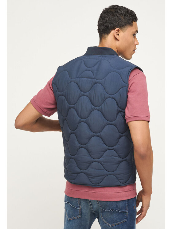 Mustang Mustang Gilet Light Padded Blu Regular Fit