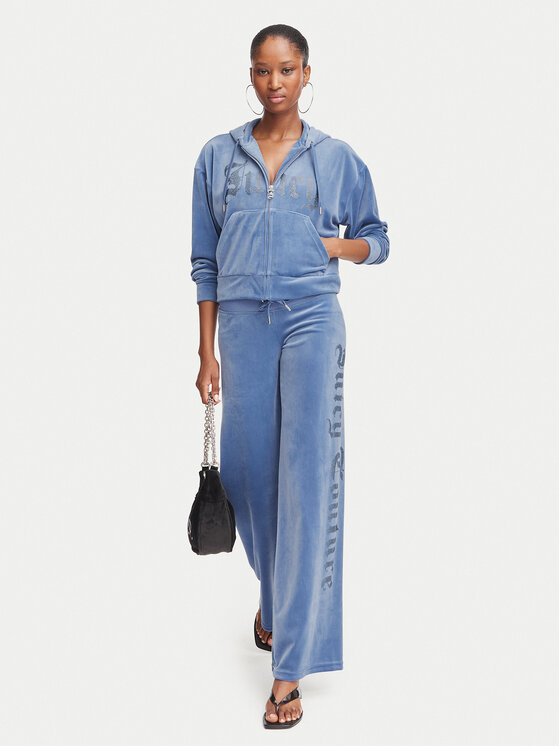Juicy Couture Juicy Couture Spodnie dresowe Old Gothic JCWBJ226334 Niebieski Regular Fit
