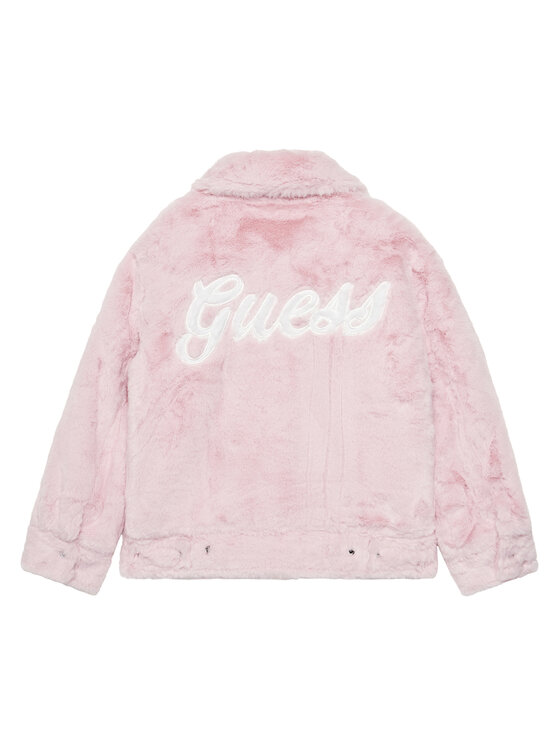 Guess Guess Kożuch J5YL18 K8BV0 Różowy Regular Fit