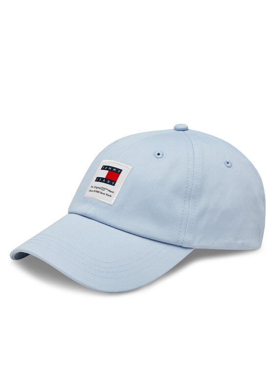 Șapcă Tommy Hilfiger Tjw Modern Patch Cap AW0AW16117 Albastru celest