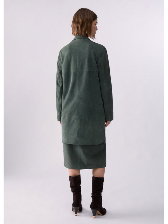 Liu Jo Liu Jo Giacca di pelle CF6122P038280420 Verde Regular Fit