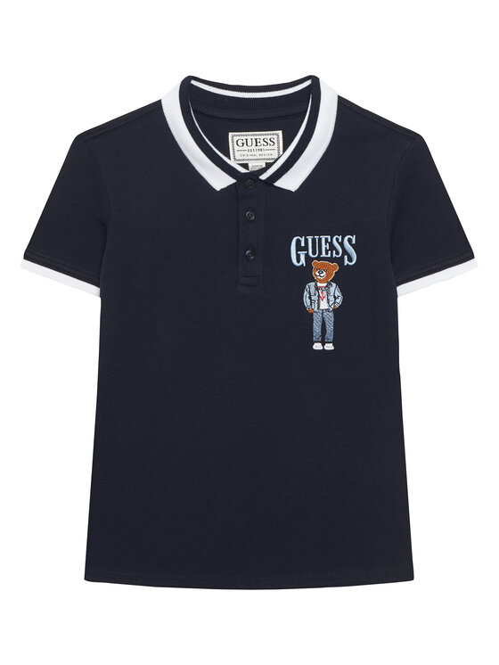 Guess Guess Поло L6RP01 KBV51 Cиній Regular Fit