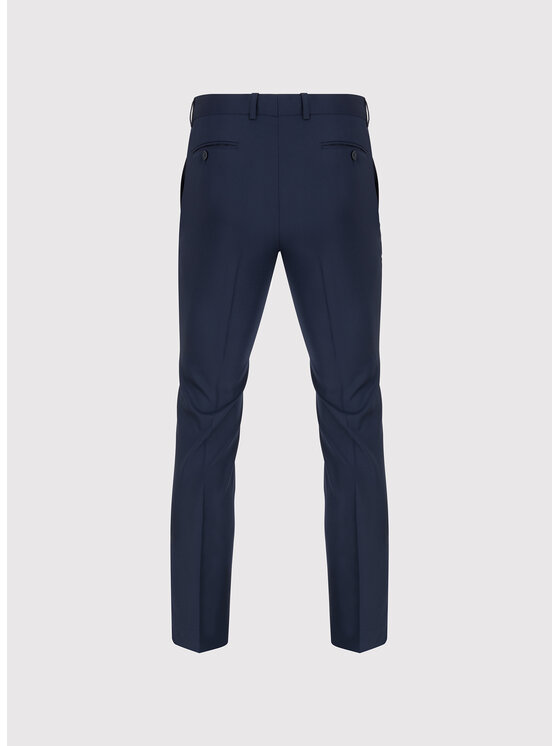 Pako Lorente Pako Lorente Spodnie garniturowe P25WF-6G-005 Granatowy Super Slim Fit