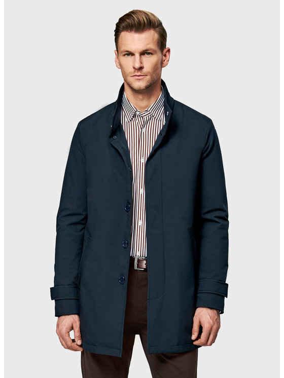 Pako Lorente Pako Lorente Płaszcz przejściowy P26SF-7X-002 Granatowy Classic Fit