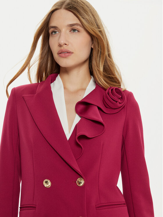 Rinascimento Rinascimento Suknjič CFC0121326003 Bordo rdeča Regular Fit