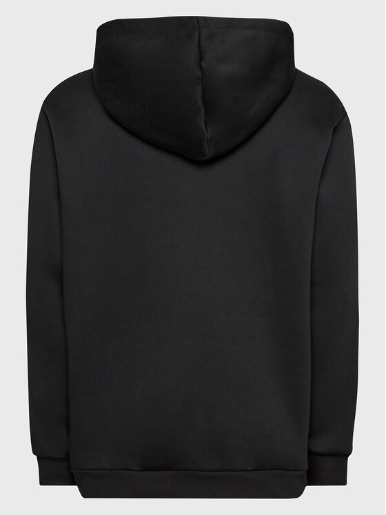 adidas adidas Mikina Essentials Giant Logo HL6925 Čierna Loose Fit