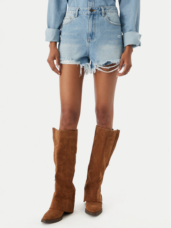 Eleh Eleh Jeansshorts EL122 Blau Regular Fit