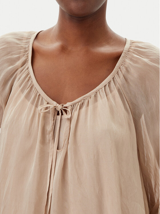 ViCOLO ViCOLO Bluse TD0020 Beige Loose Fit