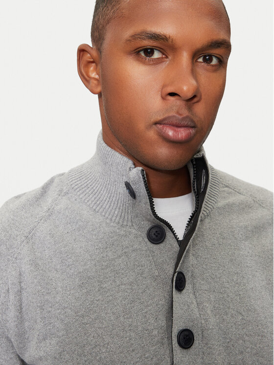 INDICODE INDICODE Pullover Khalip 35-772 Grau Regular Fit