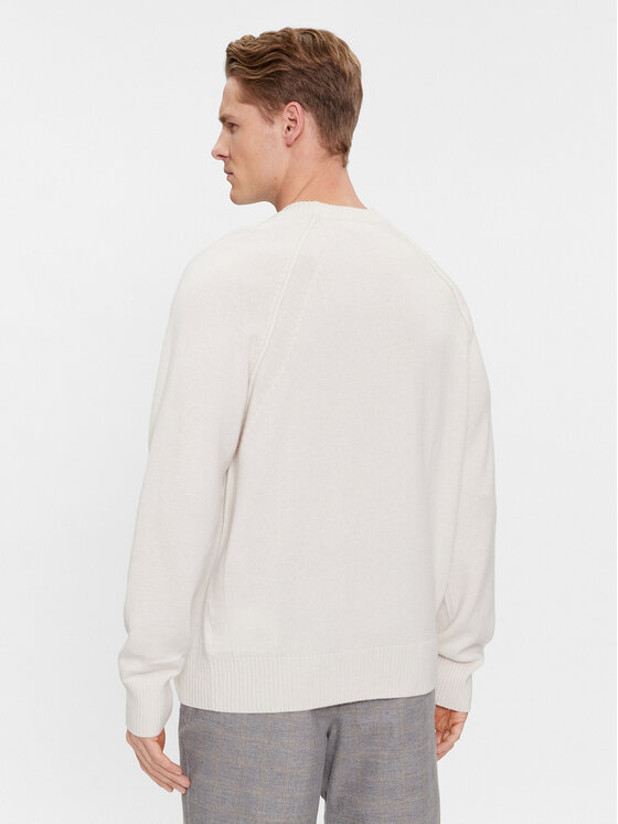 Calvin Klein Calvin Klein Sweter K10K111954 Écru Regular Fit