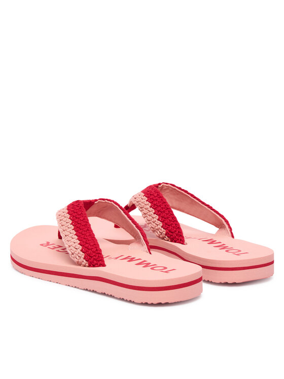 Tommy Hilfiger Tommy Hilfiger Varbavahesandaalid CROCHET SUMMER SANDA FW0FW09417 Roosa