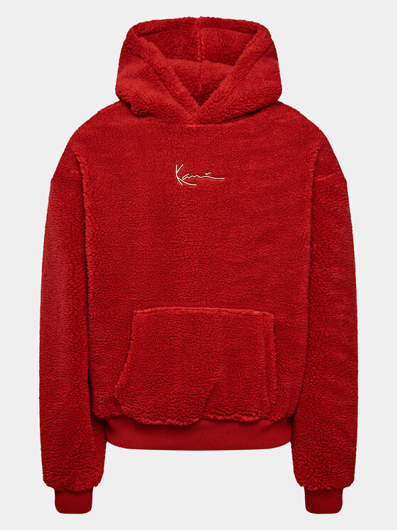 Karl Kani Karl Kani Džemperis ar kapuci Metal Signature 6021642 Sarkans Relaxed Fit
