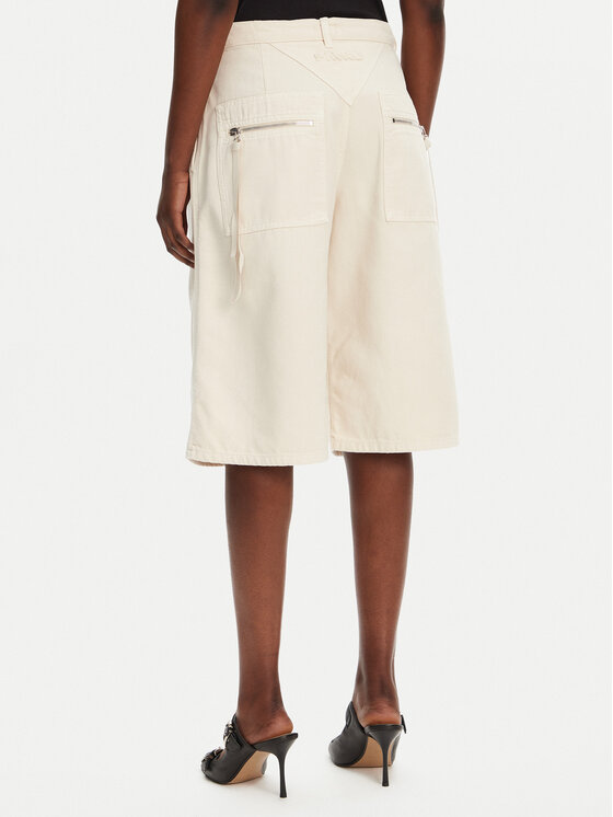 PINKO PINKO Bermudy Pascal 105245 A2M8 Beżowy Relaxed Fit