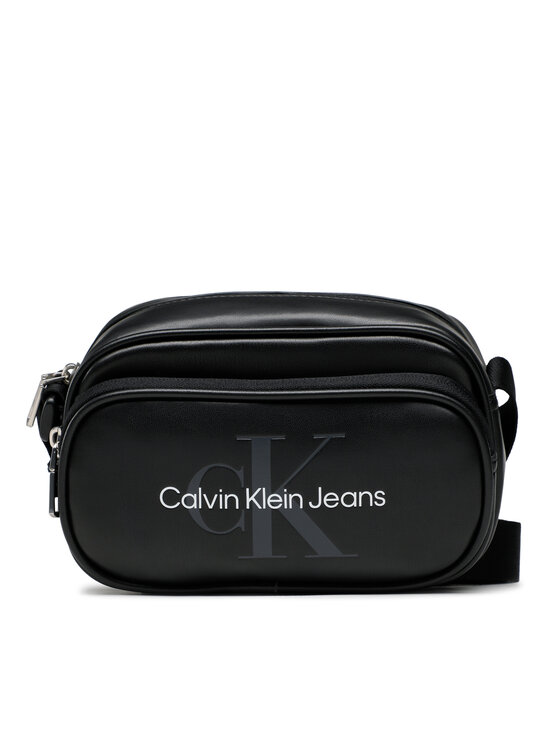 Geantă crossover Calvin Klein Jeans Monogram Soft Ew Camera Bag18 K50K510107 Negru