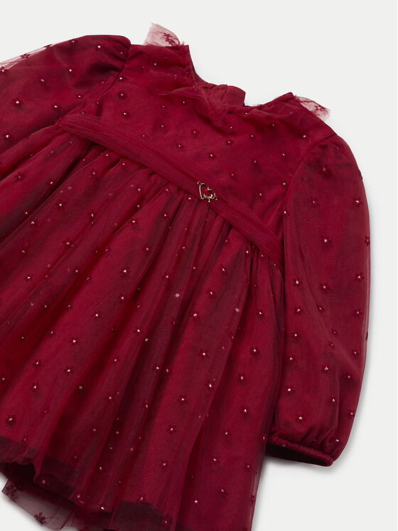Mayoral Mayoral Elegantna haljina 2907 Crvena Regular Fit