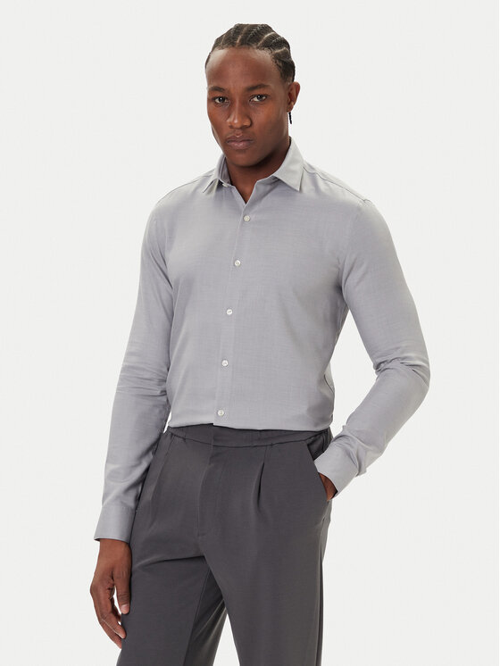 Calvin Klein Calvin Klein Cămașă LV019EU066 Gri Slim Fit