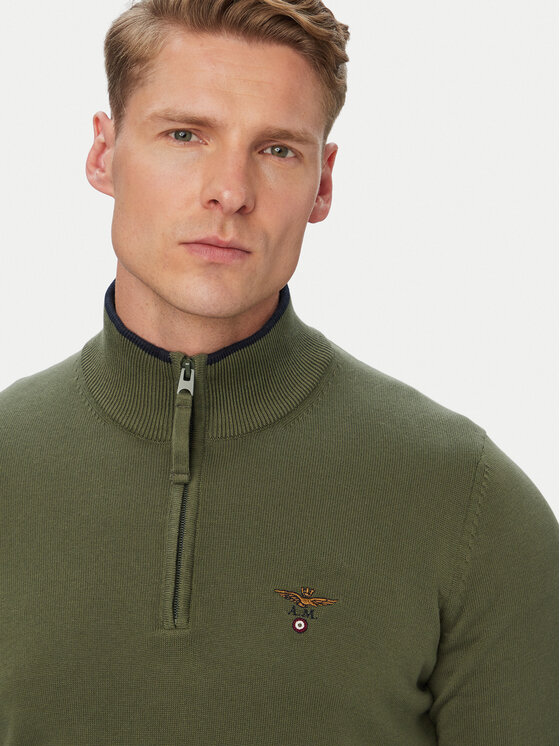 Aeronautica Militare Aeronautica Militare Πουλόβερ 262MA1670UL00506 Χακί Regular Fit