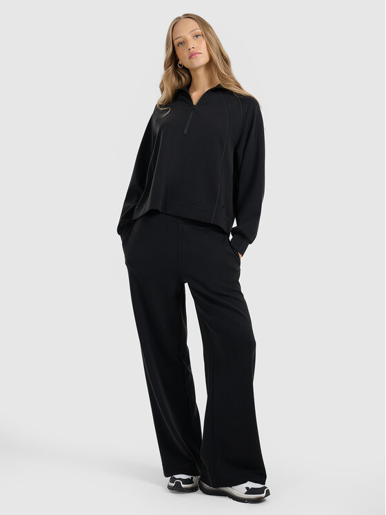 4F 4F Bluza MODAL STORY Czarny Regular Fit