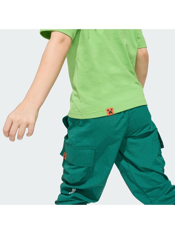 adidas adidas T-Shirt Minecraft Terrex Zielony Regular Fit
