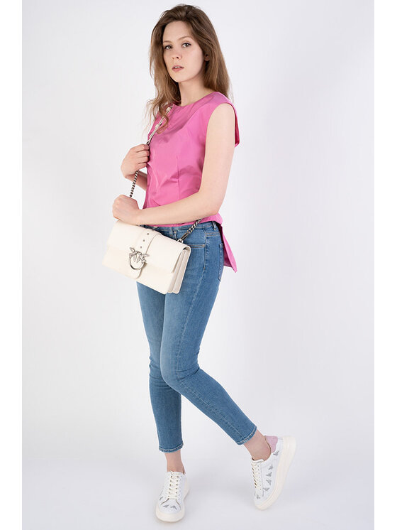 PINKO PINKO Top Ramones 1 Różowy Regular Fit
