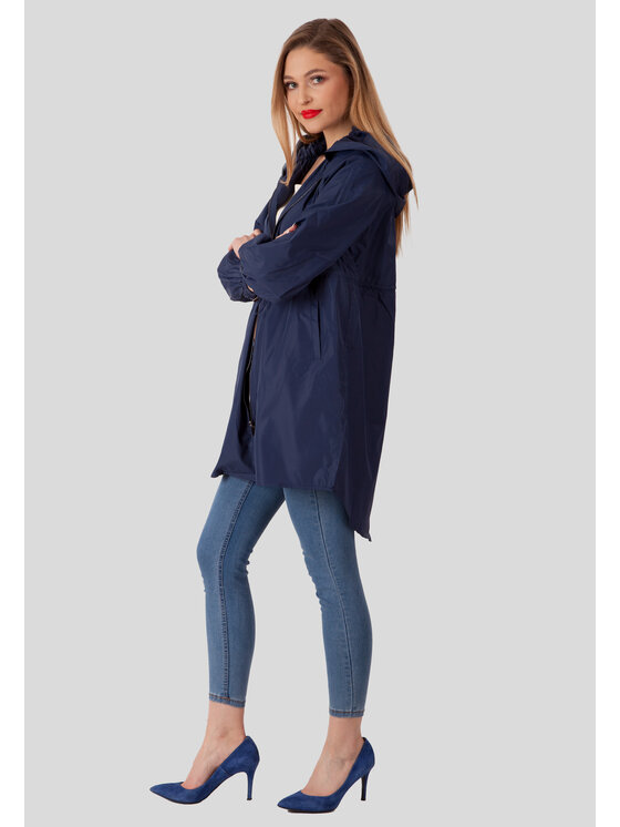 Perso Perso Kurtka przejściowa typu parka Niebieski Slim Fit