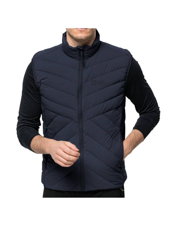 Jack Wolfskin Jack Wolfskin Gilet Jack Wolfskin Athletic Down Vest M Blu scuro Regular Fit