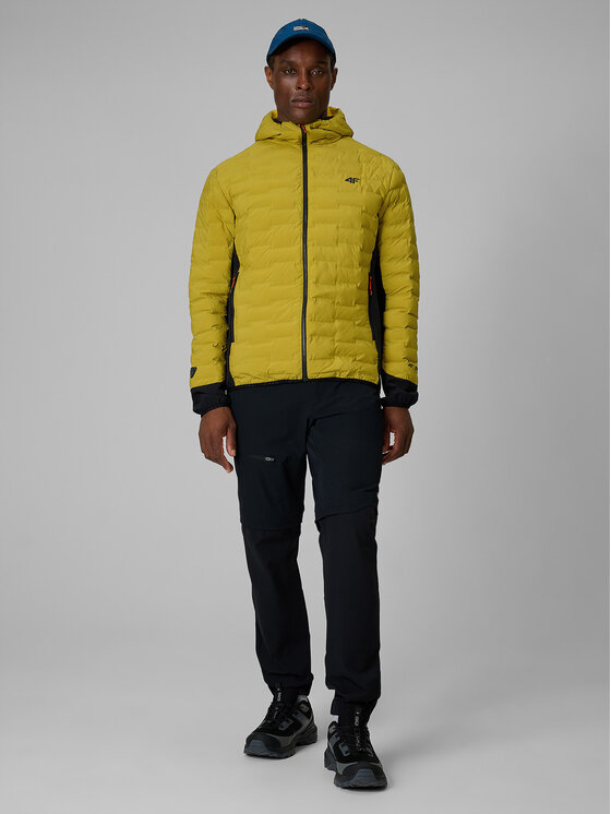 4F 4F Kurtka outdoor TREKKING Żółty Regular Fit