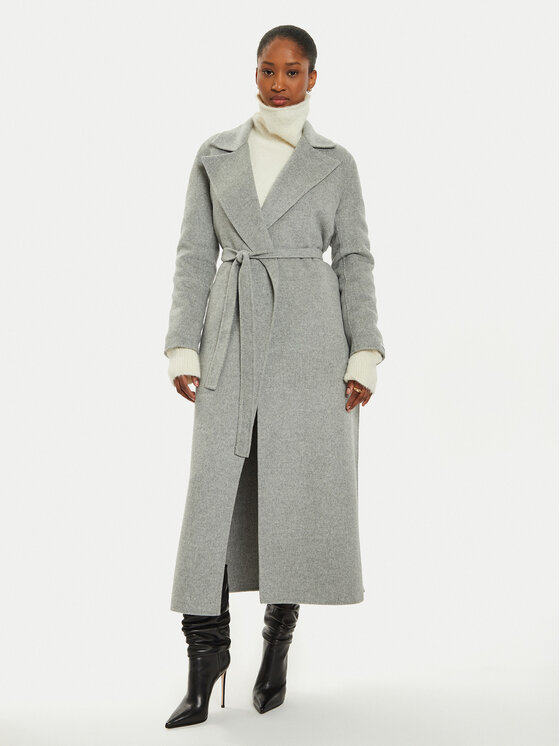 Marella Marella Cappotto di lana Ardenza 2423016031 Grigio Regular Fit