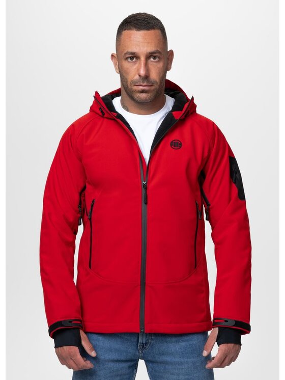 PITBULL PITBULL Kurtka przejściowa ROCKFISH Czerwony Regular Fit