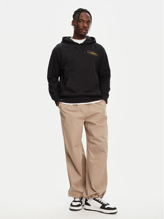 Kappa Kappa Felpa Nilufer 341T54W Nero Regular Fit