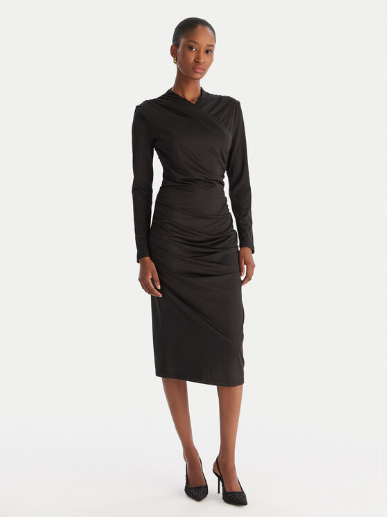ACCESS FASHION ACCESS FASHION Rochie cocktail 54-3040-225 Negru Slim Fit
