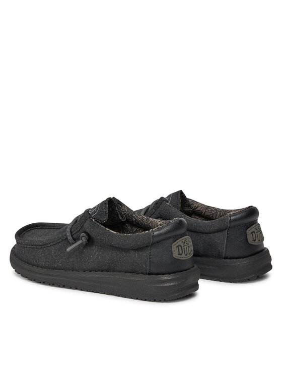 Hey Dude Hey Dude Μοκασίνια Wally Youth Basic 40041-001 Μαύρο