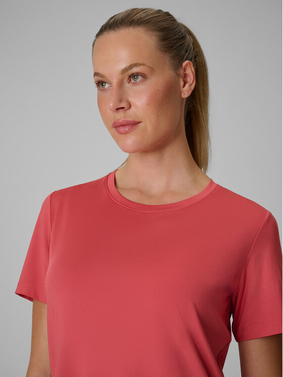 4F 4F Koszulka techniczna BASIC+ Koralowy Loose Fit