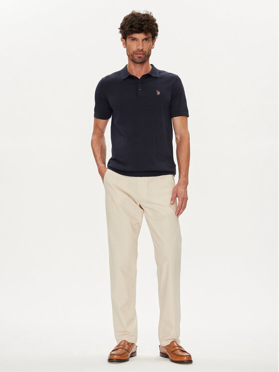 U.S. Polo Assn. U.S. Polo Assn. Παντελόνι chino MUP3610 Μπεζ Slim Fit