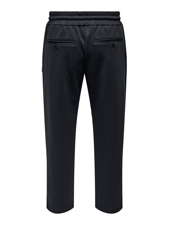 Only & Sons Only & Sons Hlače iz tkanine 22026131 Mornarsko modra Tapered Fit