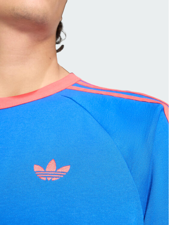 adidas adidas T-Shirt 3-Stripes Niebieski jasny Regular Fit