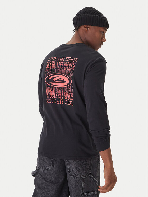 Quiksilver Quiksilver Pikkade varrukatega T-särk Ev Heaven Like EQYZT08189 Must Regular Fit